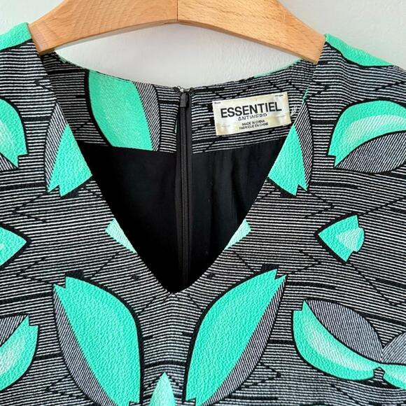 Graphic Mod Print Mini Dress Essentiel Antwerp Size EU 40 (US 8) - Picture 6 of 8